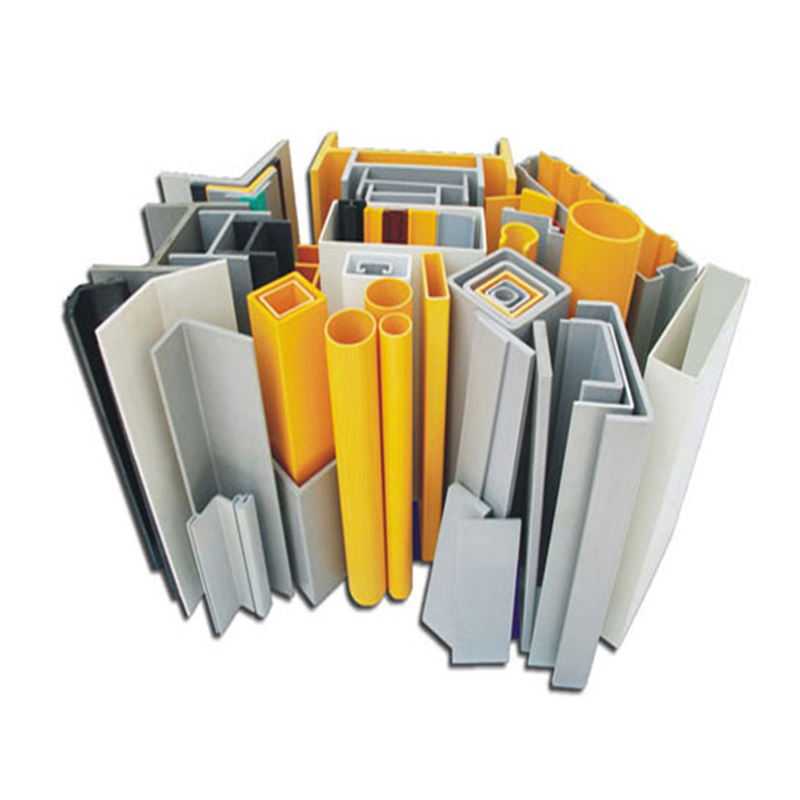 Fiber-reinforced pultruded plastic profiles